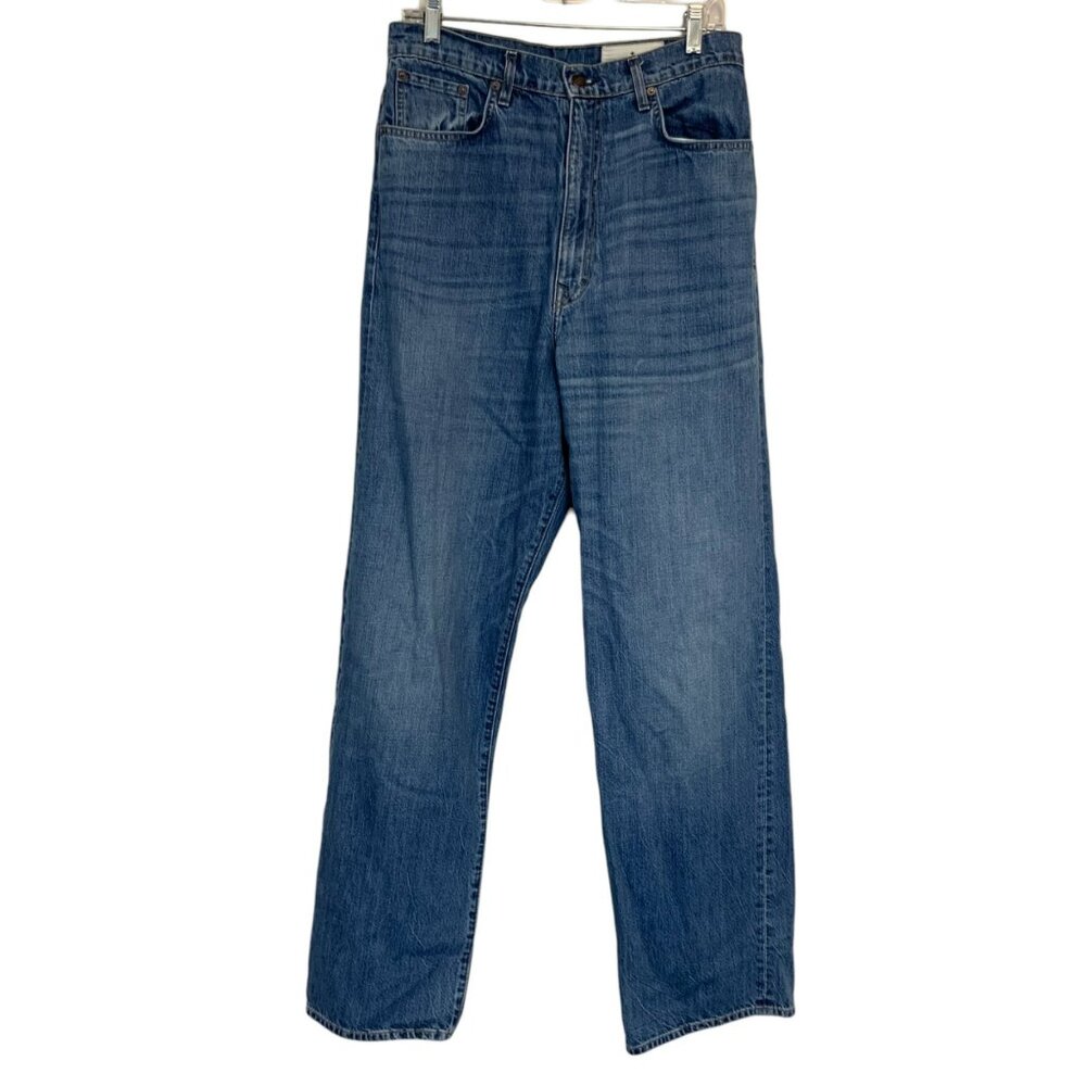 Imogene + Willie Catherine Super High Rise Trouser Leg Jeans In Blue Size 30